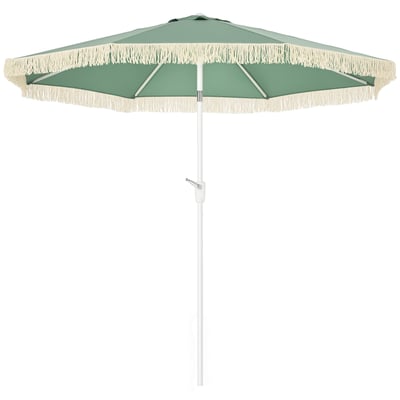 Parasol de terrasse Polyester Blanc OUTSUNNY