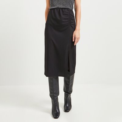Jupe mi-longue droite GRAIN DE MALICE