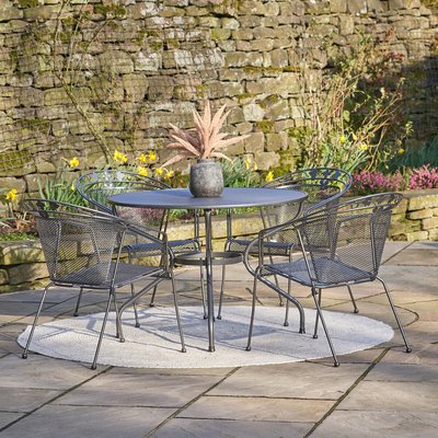 Elegance Round Patio 4 Seater Dining Set SO'HOME