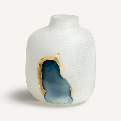 Laga Hand-Blown Glass Vase, H28cm AM.PM