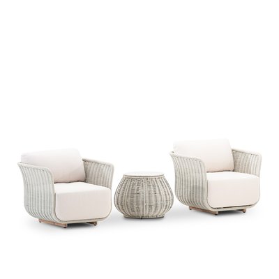Salon de jardin 2 fauteuils et table, CORFU DEFORA HOME
