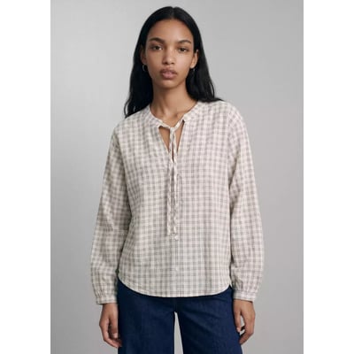 Blouse coton col à volant MANGO TEEN