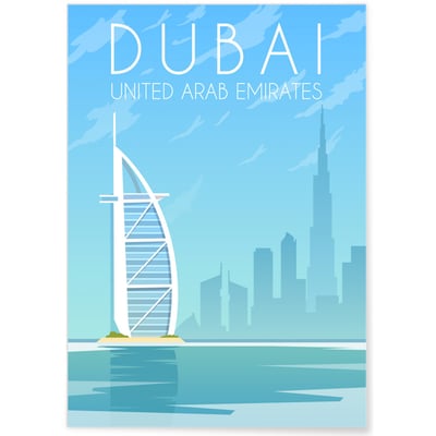 Affiche Dubaï L'AFFICHERIE
