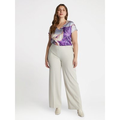 Blouse à fleurs en satin FIORELLA RUBINO