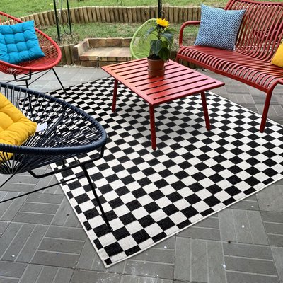 Tapis extérieur, kilim reversible EX1 ALMDA UN AMOUR DE TAPIS