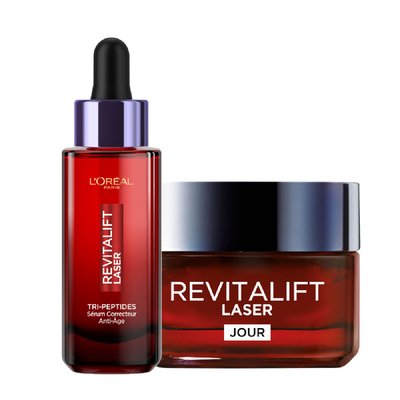 Routine Soin Revitalift Laser Soin Anti-âge 50ml + L'Oréal Paris Revitalift Laser Sérum Correcteur Anti-Âge Tri-Peptides 30ml L'OREAL PARIS