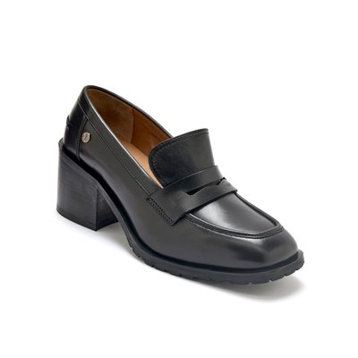 Mocassins cuir à talon PEDICONFORT