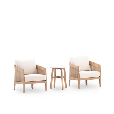 Salon de jardin 2 fauteuils et table, PADUA DEFORA HOME