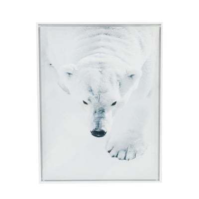Toile ours polaire sur la banquise 60x80 cm AMADEUS