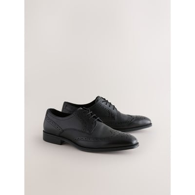 Chaussures richelieu en cuir à relief NEXT