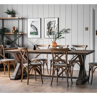 Guntur Mango Wood Dining Table (Seats 6) SO'HOME