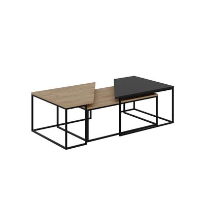 Set 3 tables basses avec pieds en métal - TITAN CALICOSY