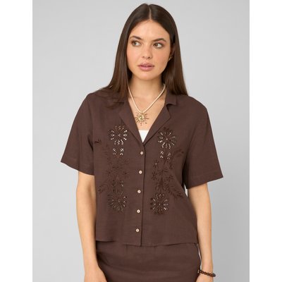 Chemise brodée ajourée BZB