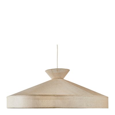 Suspension CAPELINE en toile de jute - Grand modèle BLANC D’IVOIRE
