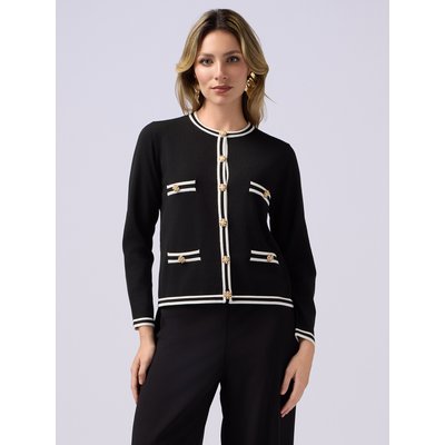 Cardigan slim fit en FIL mélangé viscose OLTRE