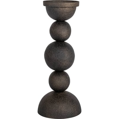 Bougeoir en fer effet laiton sculptural RECOLLECTION