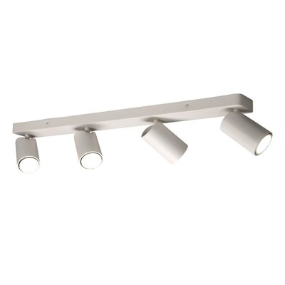 Rampe 4 Spots Métal Blanc Gu10 Orientables Sally MILLUMINE