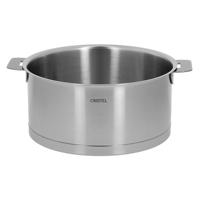 Casserole inox brossé à poignée amovible STRATE CRISTEL