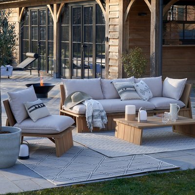 Table basse de jardin, acacia, Brut LA REDOUTE INTERIEURS
