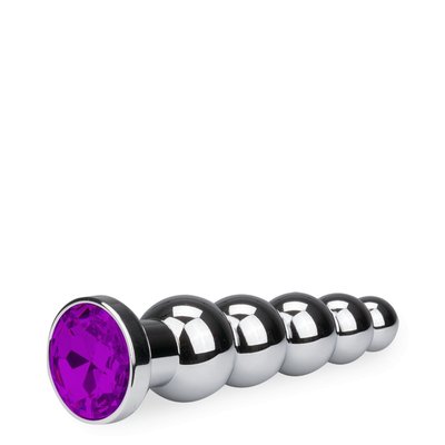 Plug métal bijou anal rosebud chapelet - 7 coloris LOVE AND VIBES
