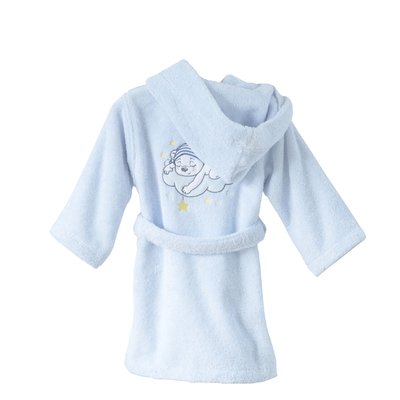Peignoir  en Coton 500g/m² modèle brodé - KATY TRADITION DES VOSGES