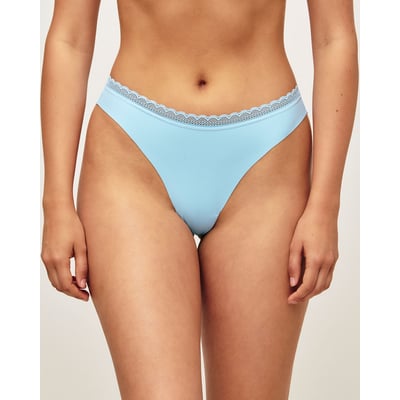 Tanga en microfibre et dentelle NEW BARAKIZ UNDIZ