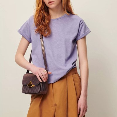 T-shirt manches courtes, coton et lyocell, ALBANO SESSUN