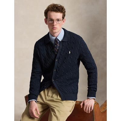 Regular fit vest met knopen in kabelbreisel POLO RALPH LAUREN