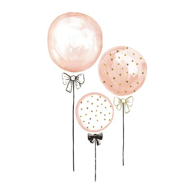 Stickers muraux ballons FLAMINGO LILIPINSO