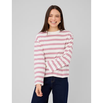 T-shirt rayé manches évasées BZB