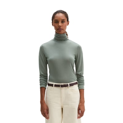 T-shirt long à col roulé regular en TENCEL™ Lyocell MARC O'POLO