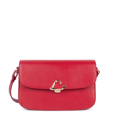 Sac trotteur à rabat aimanté en cuir, PARIS PHILOS LANCASTER