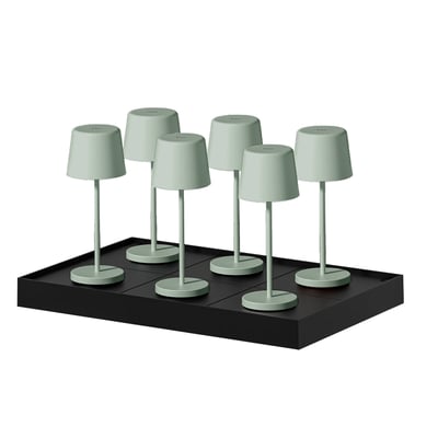 Lot de 6 Lampes de table avec socle 6x KELLY MINI LUMISKY