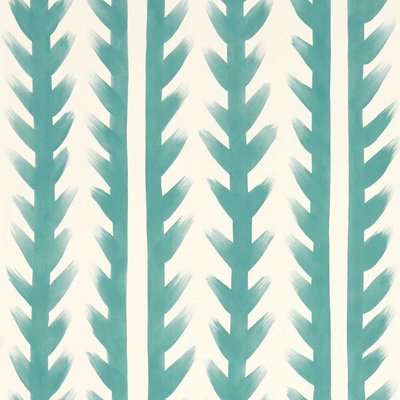 Sticky Grass Aquamarine Wallpaper HARLEQUIN X SOPHIE ROBINSON