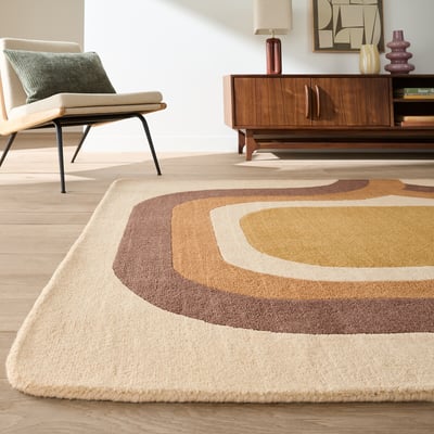 Tapis en laine, motif vintage, TADZIO LA REDOUTE INTERIEURS
