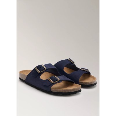 Sandales en cuir à double boucle MANGO