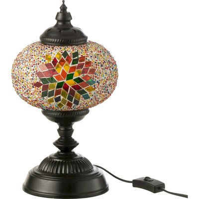 Lampe mosaïque en verre  esprit oriental chaleureux RECOLLECTION