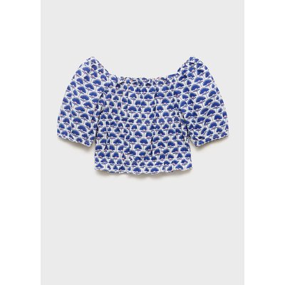 Blouse en lin imprimée MANGO KIDS