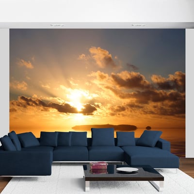 Papier peint intissé panoramique Paysage mer - coucher de soleil EDEN