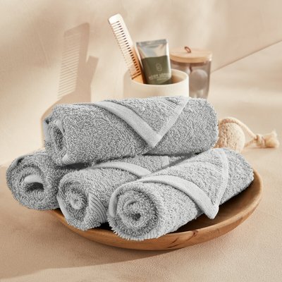 Lot 4 serviettes d'invité éponge 600 g/m², Zavara LA REDOUTE INTERIEURS
