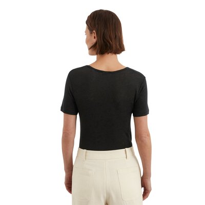 T-shirt regular en mélange de lin et de lyocell MARC O'POLO