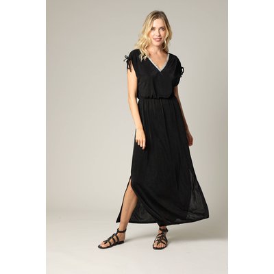 Robe longue en maille fantaisie avec détails fantaisie ROSAJANE DEELUXE