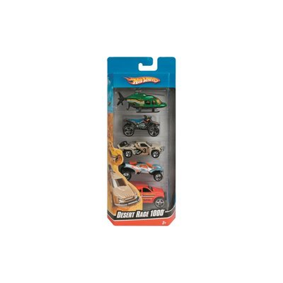 Coffret à thème de 5 petites voitures à choisir ou à collectionner. MATTEL