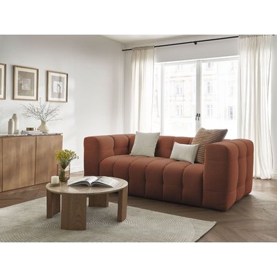 Canapé droit convertible 3 places en tissu lisse, CLOUD BOBOCHIC