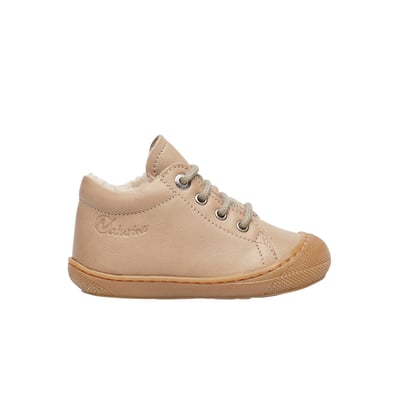 Chaussures Premiers Pas En Nappa, Doublés En Laine Cocoon NATURINO
