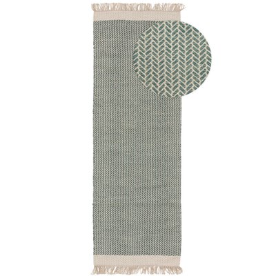 Tapis de couloir en laine tissé main KIM BENUTA 