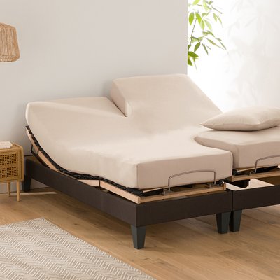 Fixleintuch Scenario für verstellbares Doppelbett, Baumwolle uni LA REDOUTE INTERIEURS