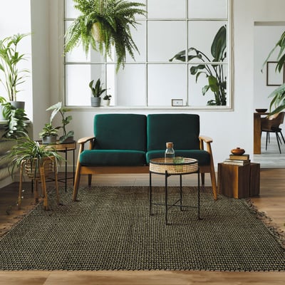 Tapis en jute et coton  INDI JUTE THE DECO FACTORY