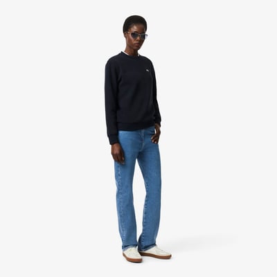 Jean denim taille haute straight fit LACOSTE