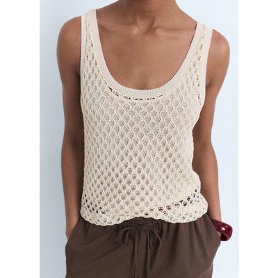 Top crochet bretelles MANGO